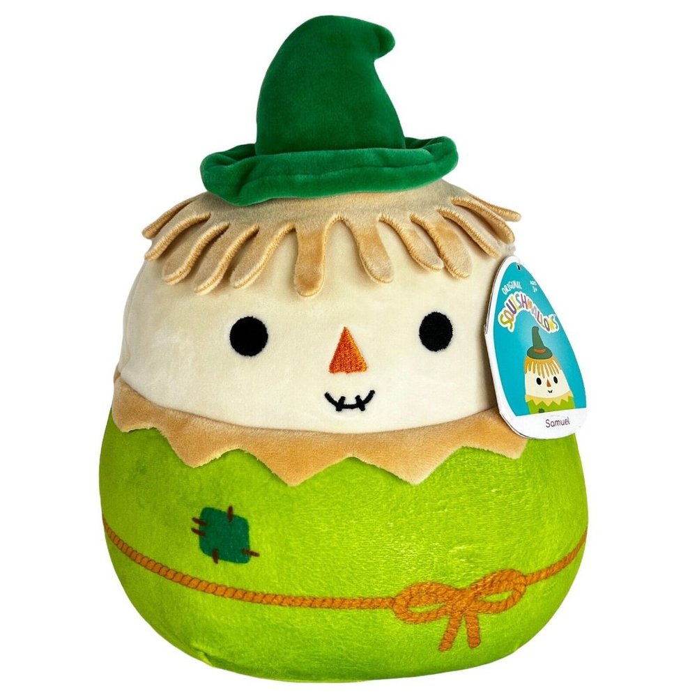 Squishmallow Samuel The Scarecrow 11” Kellytoys Halloween Stuffed Animal Toy